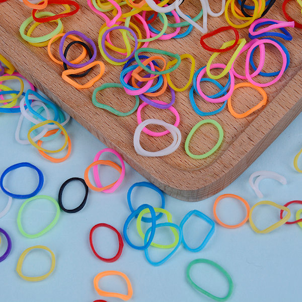 600st refill gummiband DIY flätat gummiarmband S-Clips