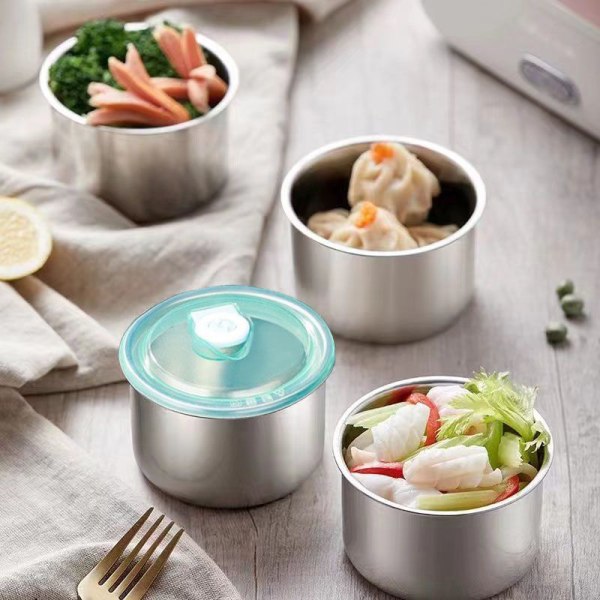 Rostfritt stål Fresh Keeping Box Förvaringslåda Köksförvaring A2