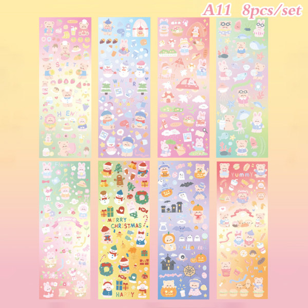 6/8/12 st per förpackning Kawaii spetskant DIY washi tape scrapbooking d A11