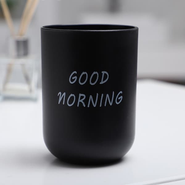 1st Bärbara Creative Washing Mun Cups Plast Home Hotel också Black