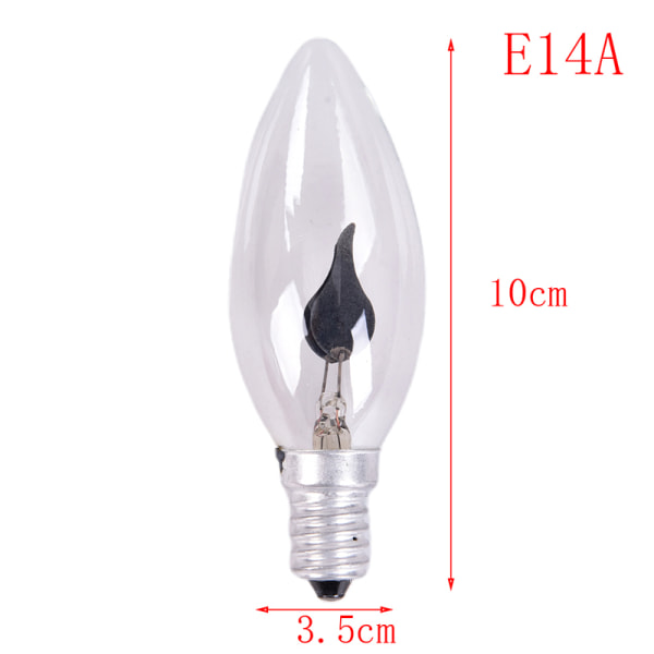 E27 E14 LED-brinnande ljus eldeffekt dekorativ låga F E14 A
