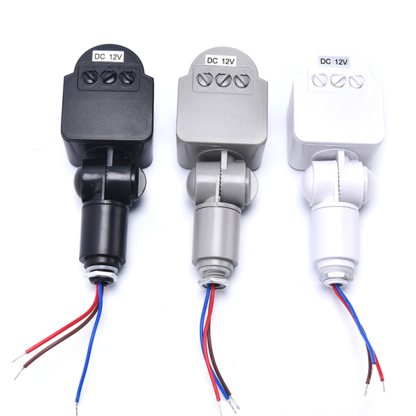 Rörelsesensor DC12V Infraröd PIR-rörelsedetektor Utomhus Sens White
