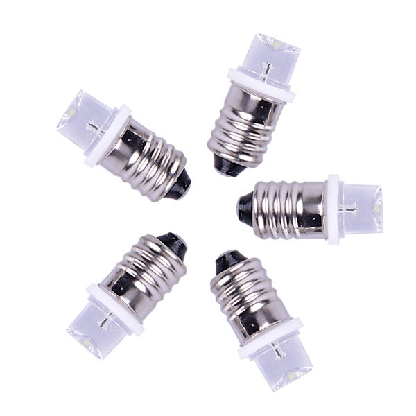 5st/ set E10 LED-lampa DC 3V 4,5V Instrument Glödlampa Indikatorlampa 3V