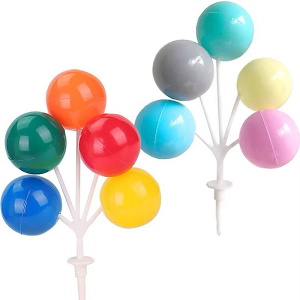 Rainbow Balloon Cake Topper Star Cloud Cupcake Soffdekor Födelse 1