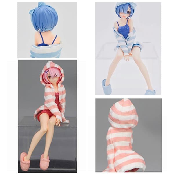 Re ZERO Starting Life in Another World Rem Ram Anime Action Fig Pink