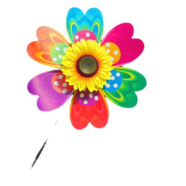 1st Solros/fjärils väderkvarn Pinwheel Färgglada paljetter Vind A4