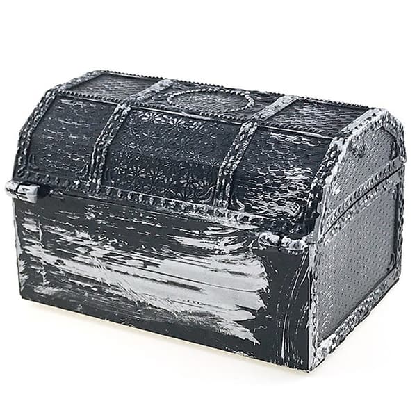Retro Plast Pirate Treasure Box Crystal Gem Smyckeskrin Stora