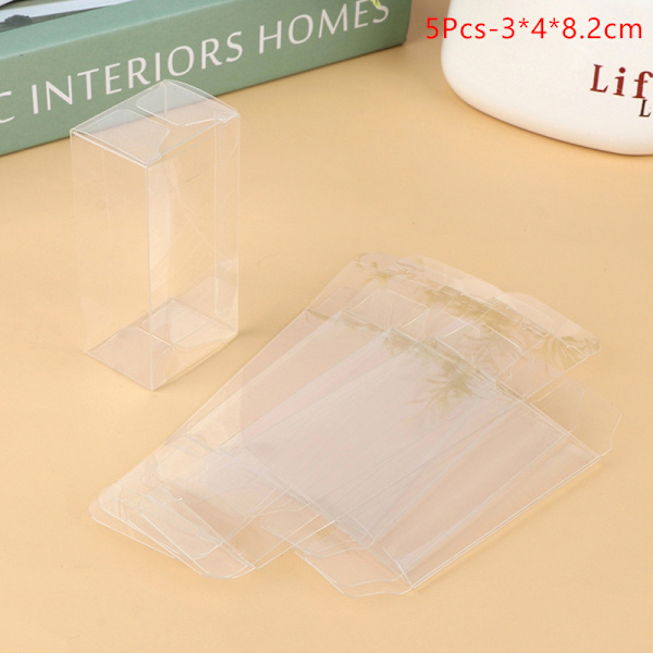 1Set 1:64 Bilmodell Display Box Transparent case PVC 5Pcs-3*4*8.2cm