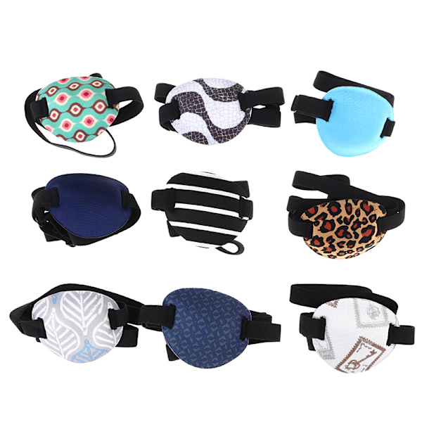 3D Child Single Eye Cover Bärbar mjuk ögonlapp Amblyopia Tra E