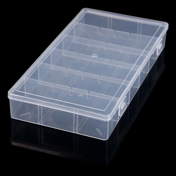 Transparent fruktgaffel förvaringslåda Plast case Adjusta