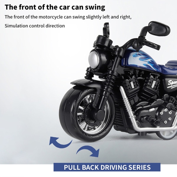 Simulering Motorcykelmodell Pull Back Motorcykelmodell Barn B2
