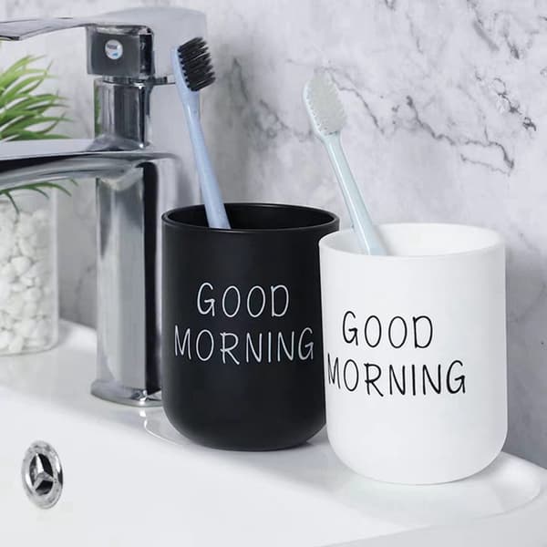 1st Bärbara Creative Washing Mun Cups Plast Home Hotel också Black
