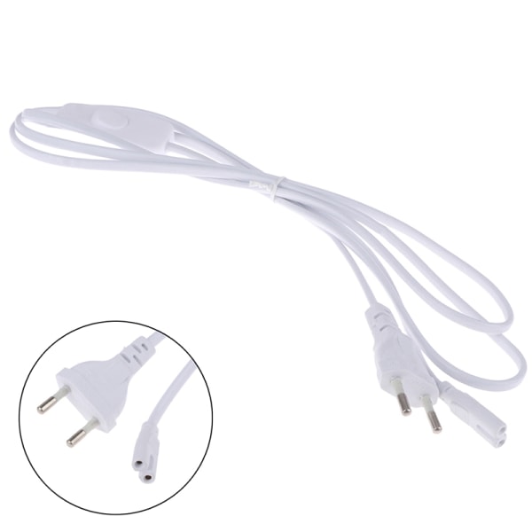 1,8m Belysningstillbehör 220V EU Plug Switch Kabel För T5 LED Tu A1