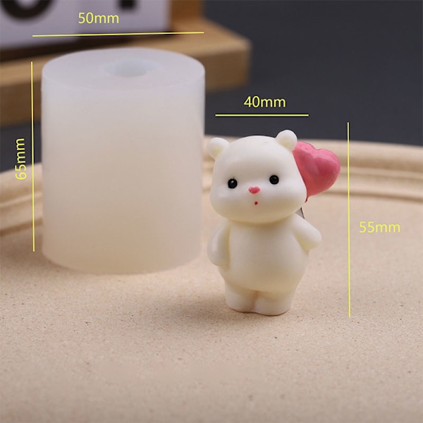 e Bear Form Mini form Candle Making Candle Aromat B