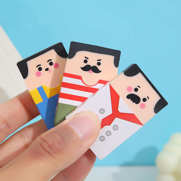 1st Creative Baldness Old Man Eraser Pencil Eraser Student Stat