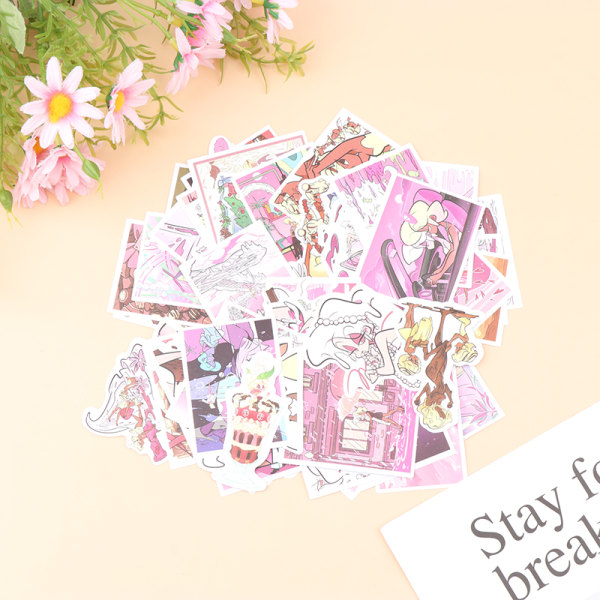 Pink Princess Daily Stickers Creative Magazine Brevpapper Dekor 1