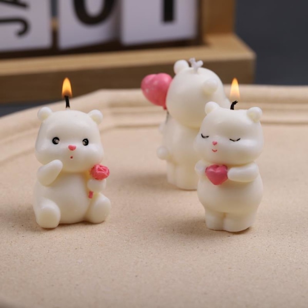e Bear Form Mini form Candle Making Candle Aromat A