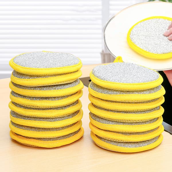 5 st dubbelsidig disksvamp Disktvättborste Hushåll 5pcs