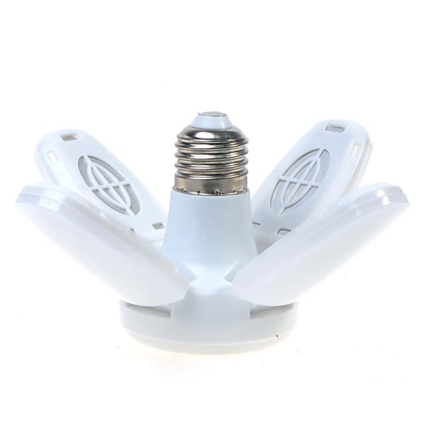E27 led AC85-265V 28W LED-lampa Fläktblad Timing Lampa Glödlampa