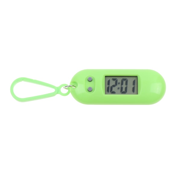 Mini Electronic Student Oval Digital Watch Time Display Klocka H Green