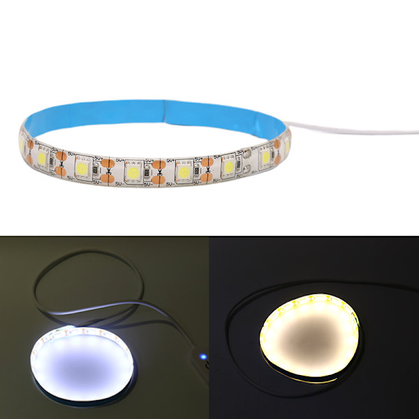 Syhine LED Light Strip Light Kit Flexibel USB sömnadslampa white