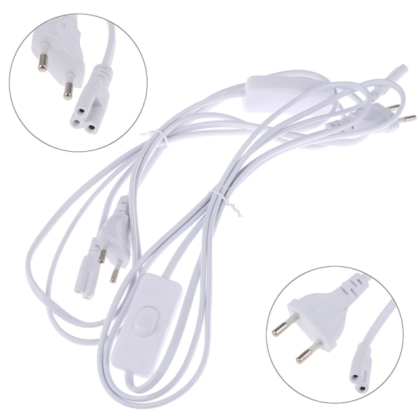 1,8m Belysningstillbehör 220V EU Plug Switch Kabel För T5 LED Tu A2