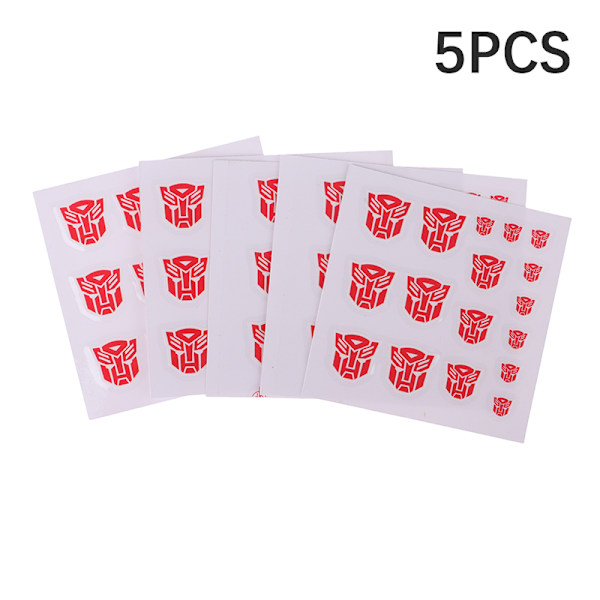 Transformation Toys Stickers Anime Decepticons Autobots G1 Symb Red
