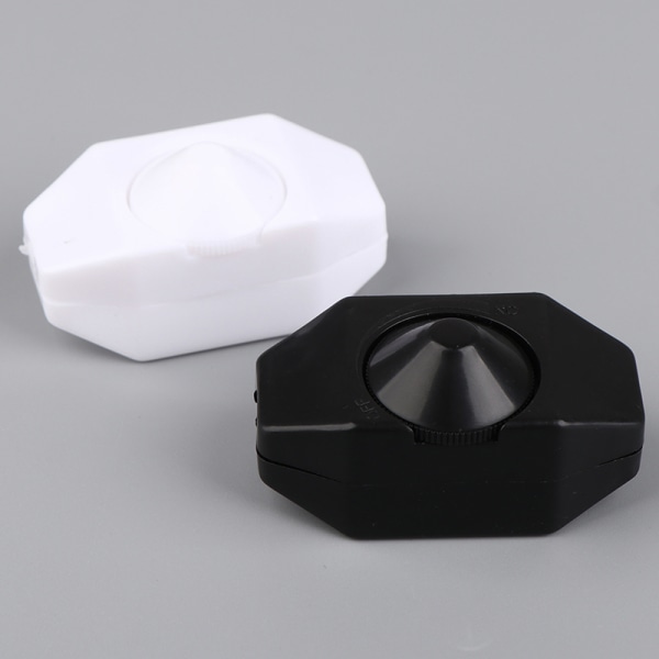 Led Dimmer Switch Justerbar kontrollknapp Lampa Dimmer Cord S White