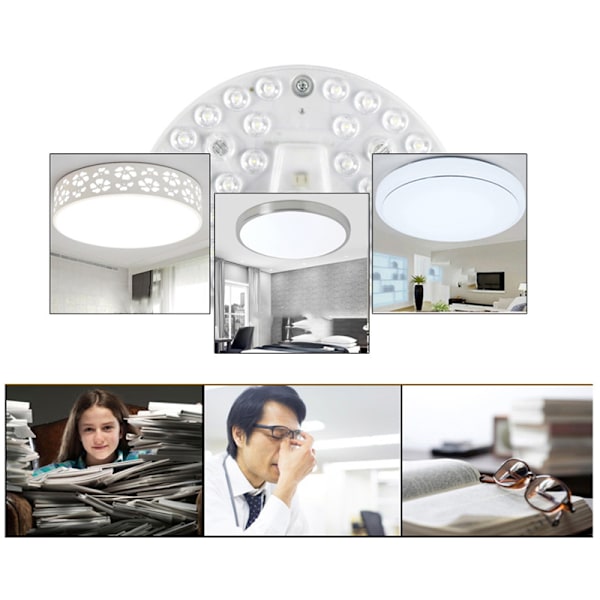 LED Ring PANEL Cirkelljus LED Runt tak ombord på cirkulan 48W