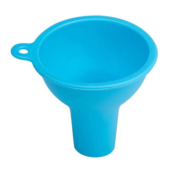 8CM Silikon Köksverktyg Jam Cup Wide Mouth Hopper Filter Cann Blue