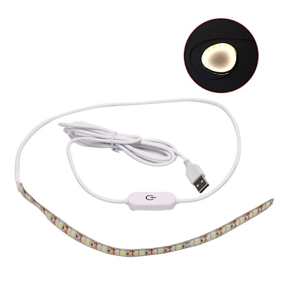 Syhine LED Light Strip Light Kit Flexibel USB sömnadslampa white