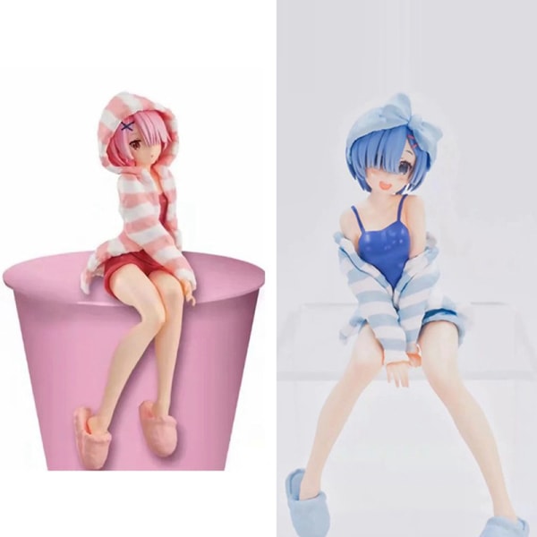 Re ZERO Starting Life in Another World Rem Ram Anime Action Fig Blue