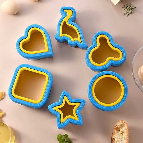 Sandwich ter och Sealer Set Cookie ters Grönsaksfrukt Sandwic Dinosaur