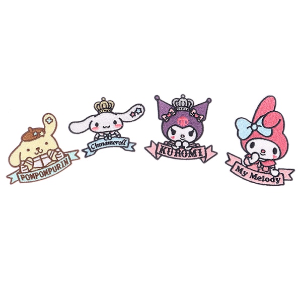 1st Sanrio Kuromi Cinnamoroll Anime smältbara lappar på kläder C