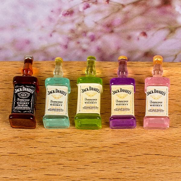 5 Styck Dollhouse Mini Simulering Vinflaska Tillbehör DIY Home 5pcs