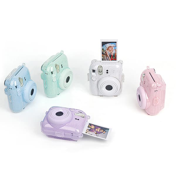 Fotoväska för Fujifilm Instax Mini 12 Clear Camera Case Protect Purple