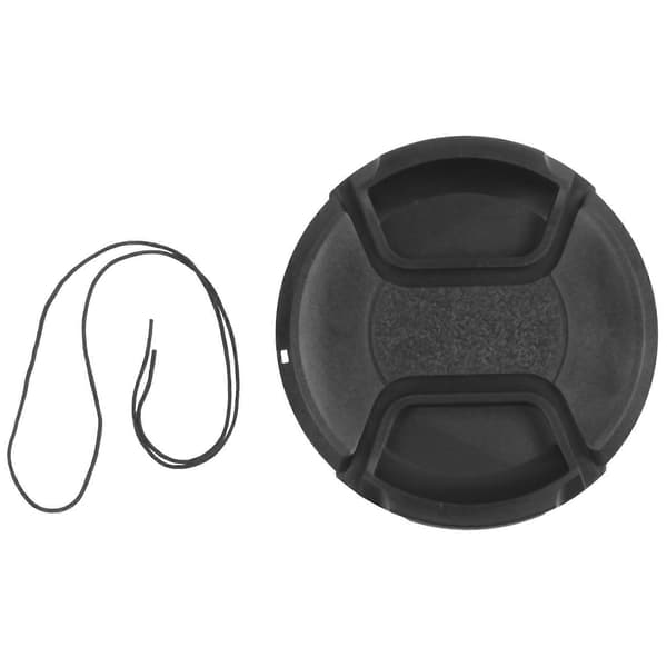 2X Universal 86mm Center Pinch Front Lensdæksel til DSLR-kamera