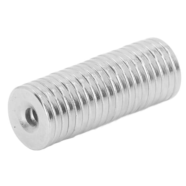 Round Base Cup Magnets, Super Strong Neodymium Magnet with Hole, Countersunk Strong Magnets for DIY Tool Organization and Mounting Applications