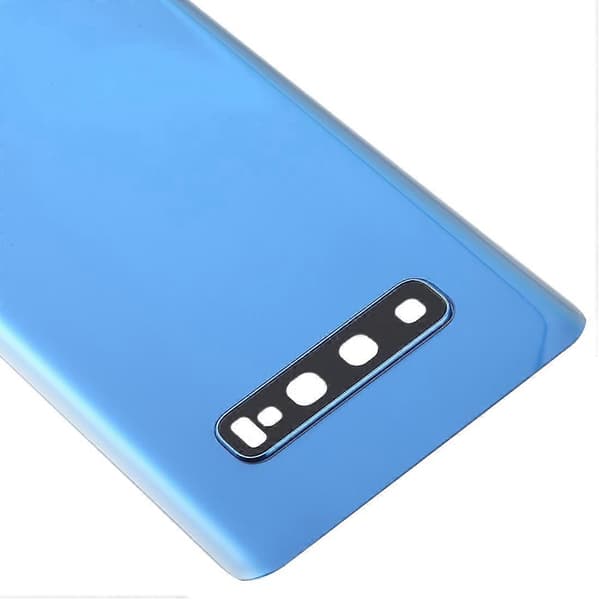 [Ny] Batterilucka för Galaxy S10+ med kameralins Blue