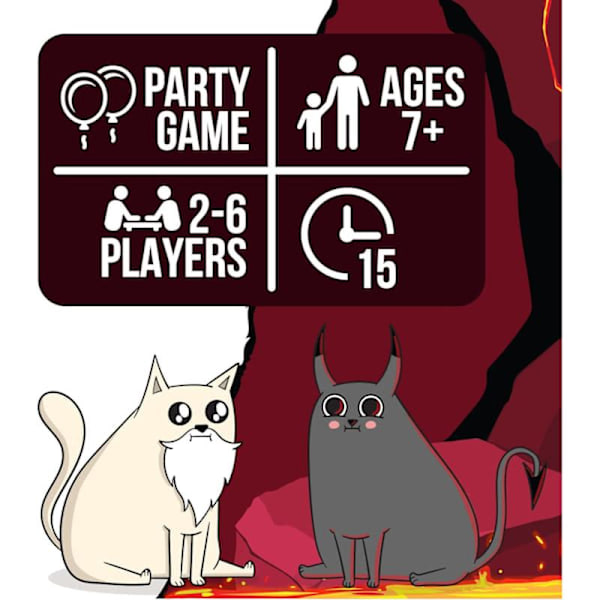 Exploding Kittens Godt vs. Ondt - 55 kort inspirert av Netflix-serien - Ta Exploding Kittens-spillet ditt til neste nivå med nye karakterer