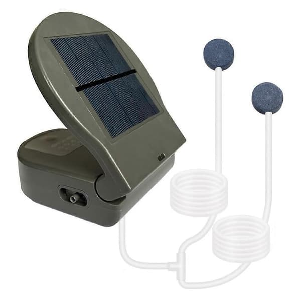 Solardriven dammluftare Luftsyrepump Vikbar Solvattenluftpump för9556