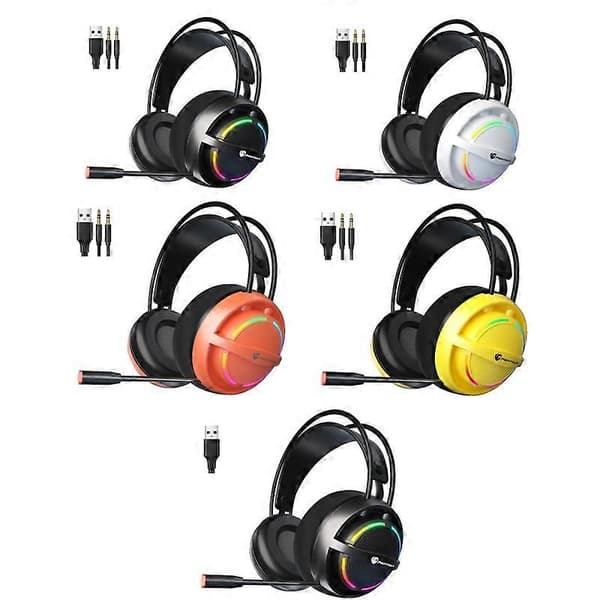 PANTSAN PSH-100 USB Kablet Gaming Hovedtelefon Headset med Mikrofon, Farve: 3.5mm Hvid Not Specified
