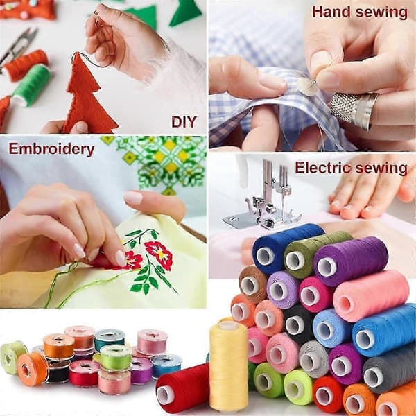 New hot-selling goods 2026-2027 72 pcs Sewing Thread Set, 36 Colors Sewing Machine Threads, Pre-wound Bobbins Sewing Thread Set, 400 Yards Per Spool
