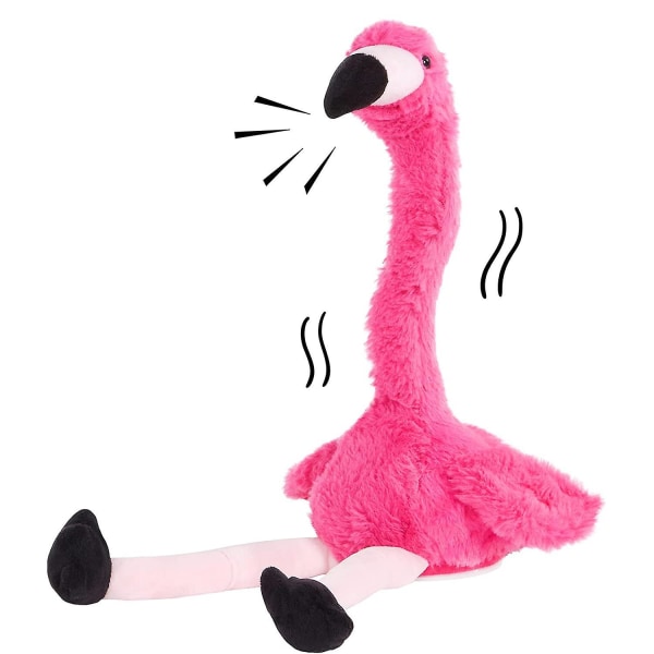 Flamingo plysj danseleke Elektrisk Flamingo utstoppet leketøy og dansende dyreleker Git for barn
