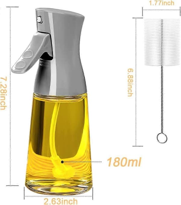 180ML Dispenserflaske med kniv, rapseddikesprøjte til køkkenet