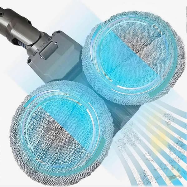 2 stk. mikrofiber moppeklud til Dyson V6 V7 V8 V10 V11 støvsuger