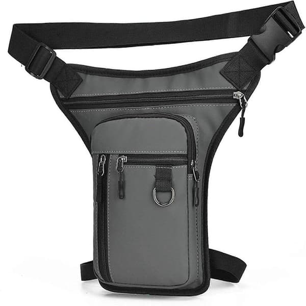 Benficka, Drop Leg Bag, Vandring Multi-Pocket Midjeväska, Lårväska Utomhus Midjeväska Grey