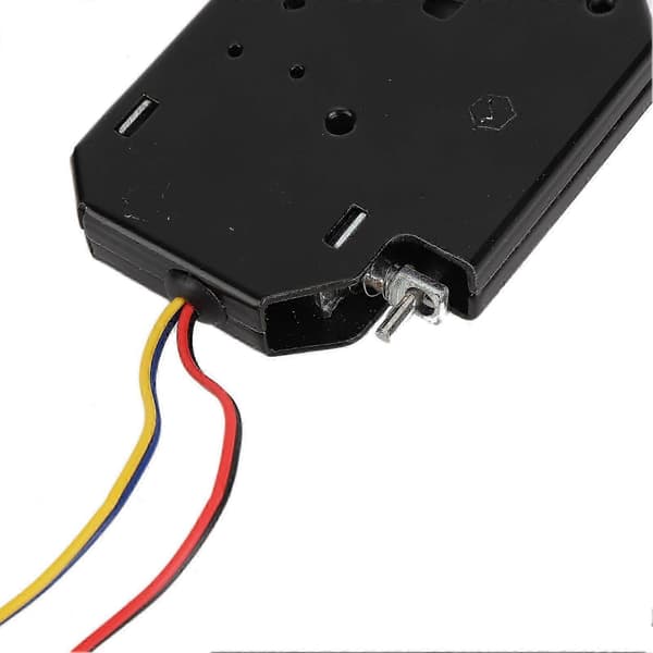 DC 12V 2A Elektromagnetisk Elektrisk Kontrol Kabinet Skuffe Skabe Lås Stål Sort