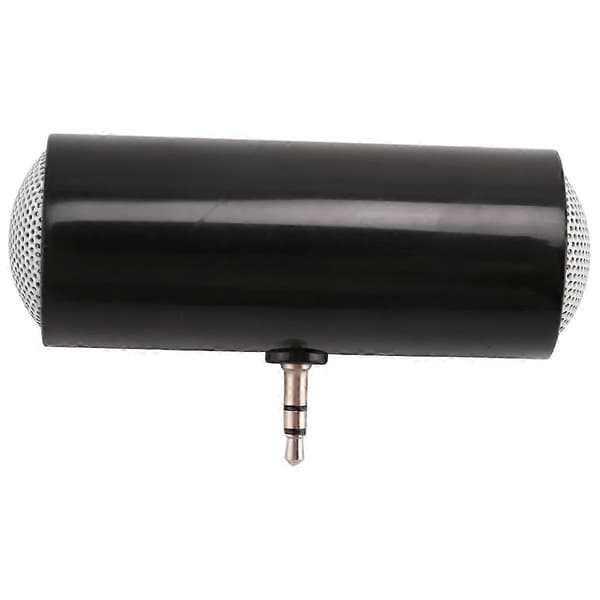 25-26 3,5 mm Stereo Mini Højttalerforstærker til Mobiltelefon Tablet PC-Sort