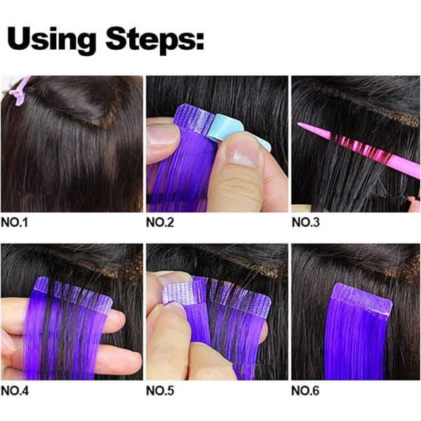 108 stk hårforlengelsestape forhåndskåret dobbeltsidig selvklebende tape for erstatning for hårforlengelser Vanntett parykktape